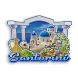 Refrigerator Magnet for Santorini Greece  1707