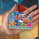 Refrigerator Magnet for Mulhouse France  1356