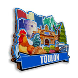 Refrigerator Magnet for Toulon France  2596