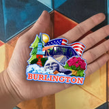 Refrigerator Magnet for Burlington Vermont USA  882