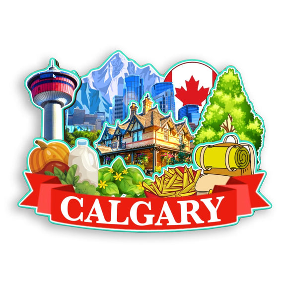 Refrigerator Magnet for Calgary Canada  1853