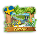 Refrigerator Magnet for Ystad Sweden  2173