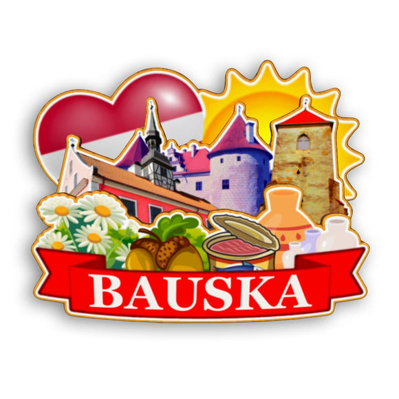 Refrigerator Magnet for Bauska Latvia  2496
