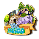 Refrigerator Magnet for Fresno California USA  234