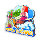 Refrigerator Magnet for French Guiana France  1347