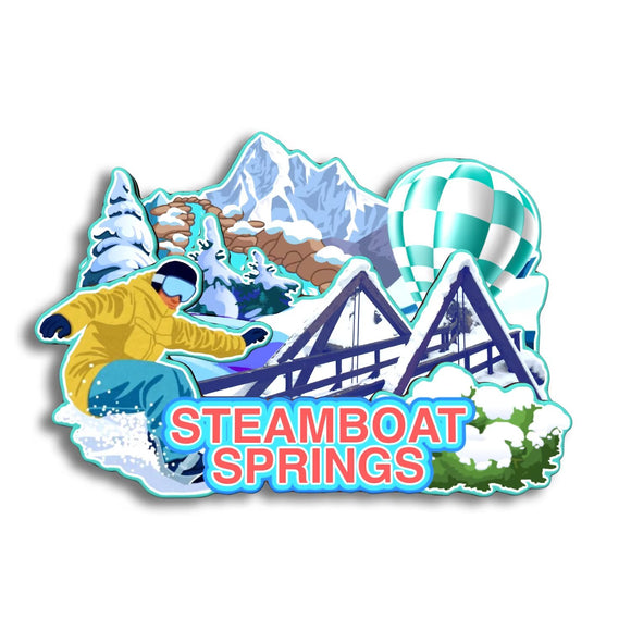 Kühlschrankmagnet für Steamboat Springs Colorado USA 269