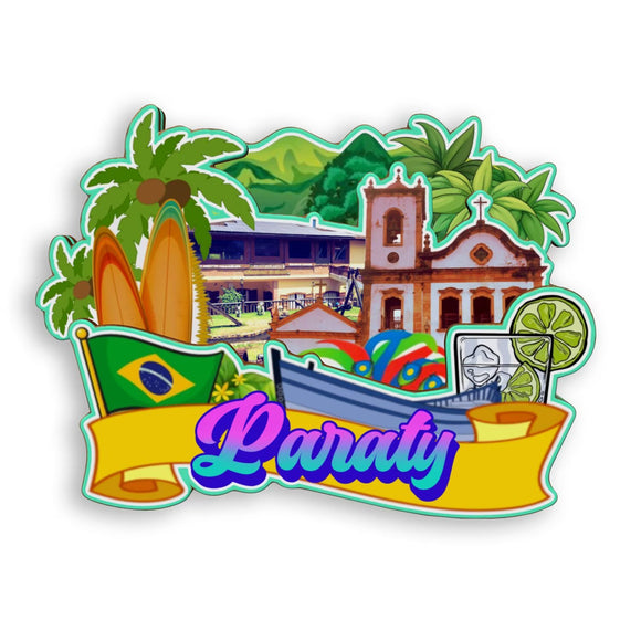 Refrigerator Magnet for Paraty Brazil  1925