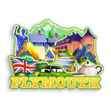 Refrigerator Magnet for Plymouth UK  1488