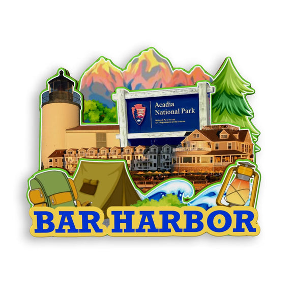 Refrigerator Magnet for Bar Harbor Maine USA  967
