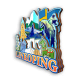 Refrigerator Magnet for Linkoping Sweden  2169