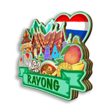 Kühlschrankmagnet für Rayong Thailand 2799