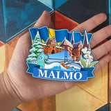 Refrigerator Magnet for Malmo Sweden  2164