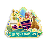 Kühlschrankmagnet für Kangding, Sichuan, China 573