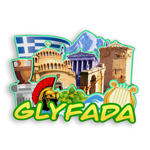 Refrigerator Magnet for Glyfada Greece  1777