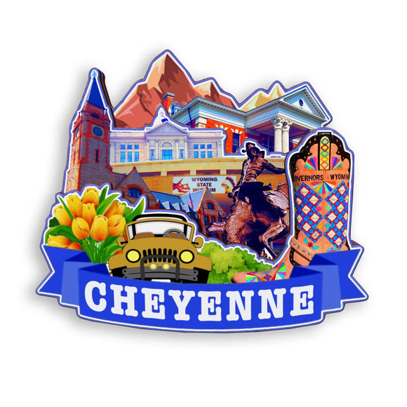 Refrigerator Magnet for Cheyenne Wyoming USA  919