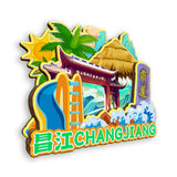 Kühlschrankmagnet für Changjiang, Hainan, China 457