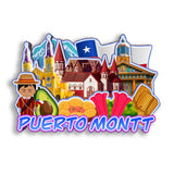 Refrigerator Magnet for Puerto Montt Chile  2855