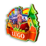 Kühlschrankmagnet für Lugo, Spanien 1549