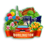 Refrigerator Magnet for Burlington Vermont USA  881