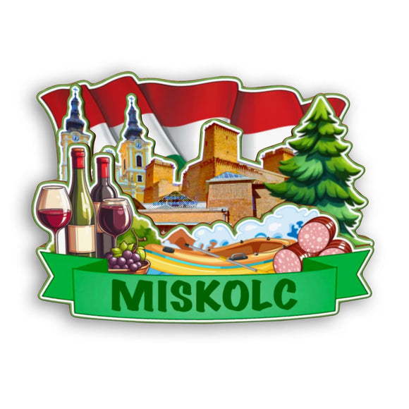 Refrigerator Magnet for Miskolc Hungary  2153