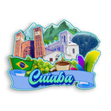 Refrigerator Magnet for Cuiaba Brazil  1929