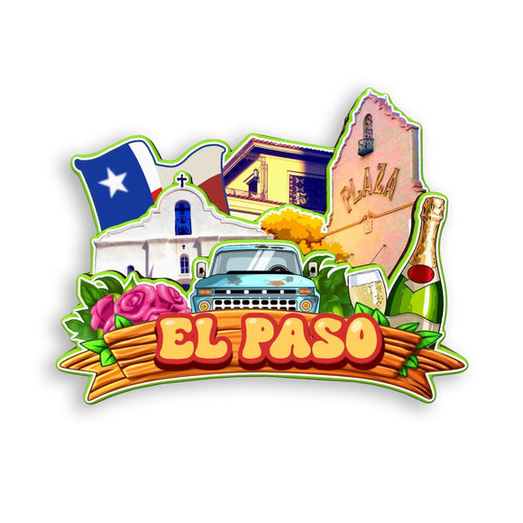 Kühlschrankmagnet für El Paso Texas USA 390
