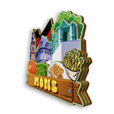 Refrigerator Magnet for Mons Belgium  2011