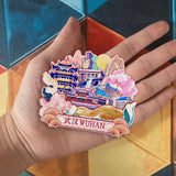 Kühlschrankmagnet für Wuhan, Hubei, China 583