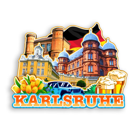 Refrigerator Magnet for Karlsruhe Germany  1197