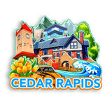 Refrigerator Magnet for Cedar Rapids Iowa USA  940