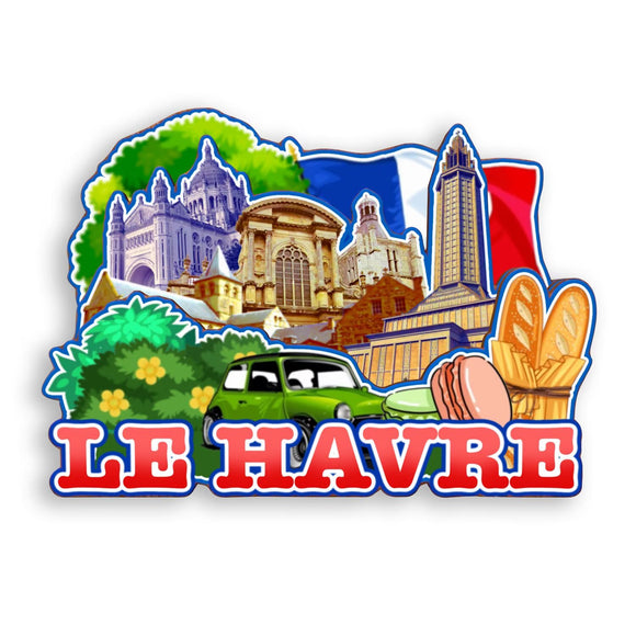 Refrigerator Magnet for Le Havre France  1370