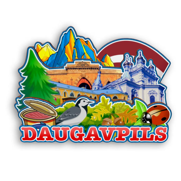Refrigerator Magnet for Daugavpils Latvia  2497