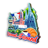 Refrigerator Magnet for Clermont-Ferrand France  1318