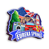 Kühlschrankmagnet für Eureka Springs Arkansas USA 342