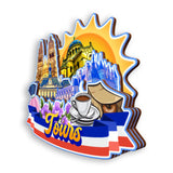 Refrigerator Magnet for Tours France  1337