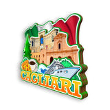 Kühlschrankmagnet für Cagliari, Italien 1286