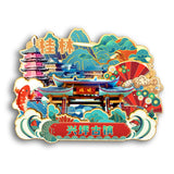 Refrigerator Magnet for Xingping Ancient Town, Guilin, Guangxi, China  15