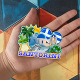 Refrigerator Magnet for Santorini Greece  1708
