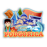 Refrigerator Magnet for Podgorica Montenegro  2427