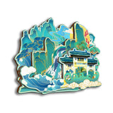 Магнит на холодильник с изображением живописного района Лушань, Цзянси, Китай 85