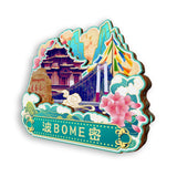 Kühlschrankmagnet für Bomi, Tibet, China 838