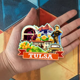 Refrigerator Magnet for Tulsa Oklahoma USA  1103