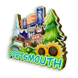 Refrigerator Magnet for Portsmouth New Hampshire USA  1050