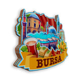 Магнит на холодильник для Бурсы, Турция, 1647