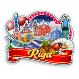 Refrigerator Magnet for Riga Latvia  2486