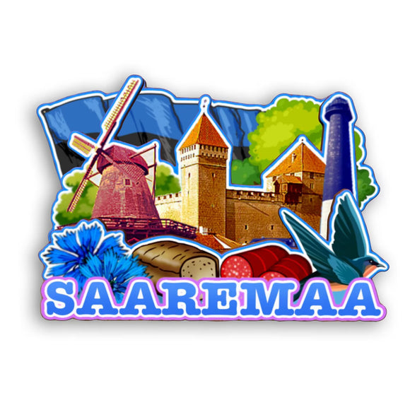 Refrigerator Magnet for Saaremaa Estonia  2437
