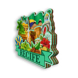 Refrigerator Magnet for Recife Brazil  1904