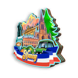 Refrigerator Magnet for Nancy France  1359