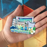 Refrigerator Magnet for Fuzhou, Fujian, China  414