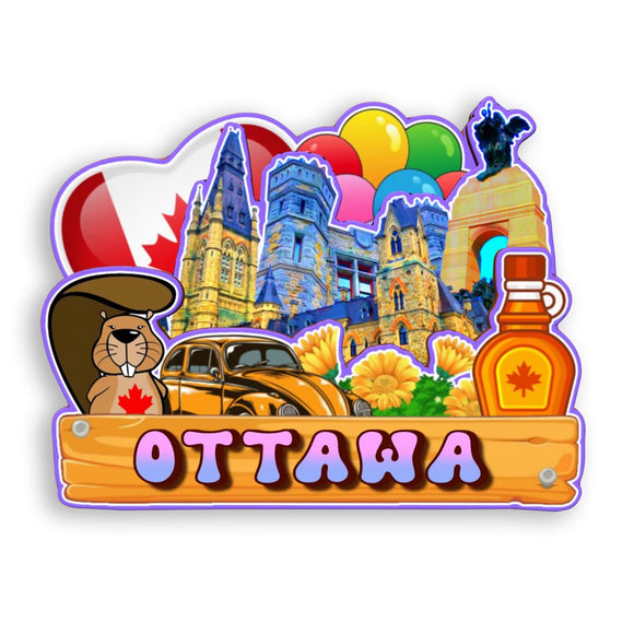Refrigerator Magnet for Ottawa Canada  1858